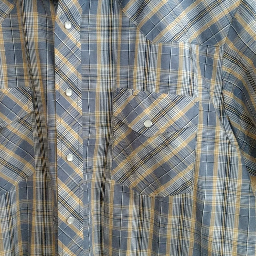 Men's Roper Pearl Snap Short Sleeve Shirt Size XL